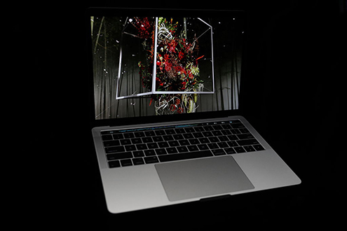 CUPERTINO, CA - OCTOBER 27: The new Apple MacBook Pro laptop computer is seen during a product launch event on October 27, 2016 in Cupertino, California. Apple Inc. unveiled the latest iterations of its MacBook Pro line of laptops and TV app. (Photo by Stephen Lam/Getty Images)