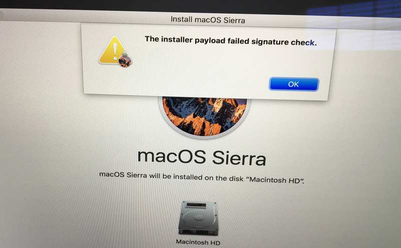 Hướng dẫn chi tiết sửa lỗi signature khi nâng cấp Mac OS X