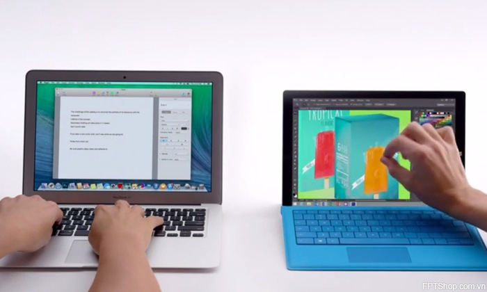 So sánh tính năng giữa hai siêu phẩm Surface Pro 3 và Macbook 12 inch