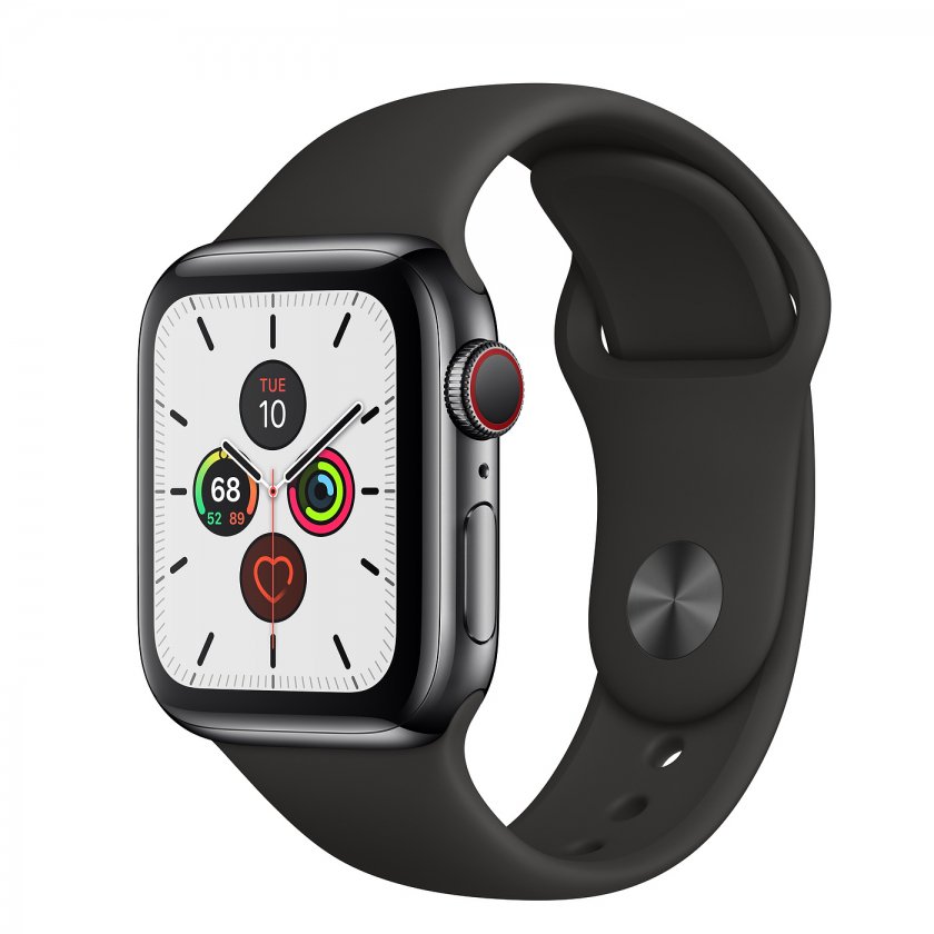 Apple Watch Series 5 GPS + Cellular ( Thép/40mm/Sport )