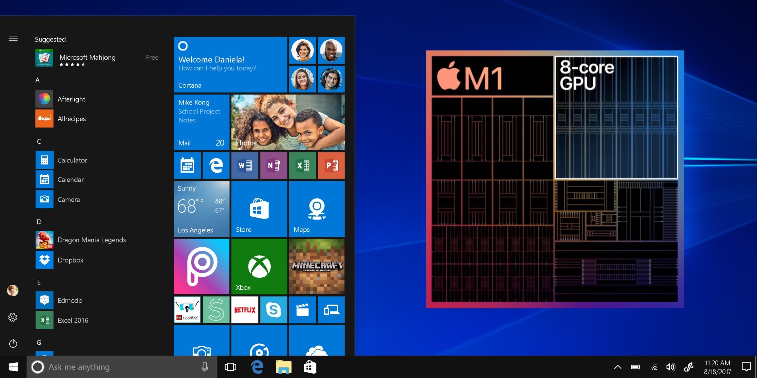 Ảo hoá Windows 10 trên Mac chạy chip M1, hiệu năng vượt Surface Pro X 