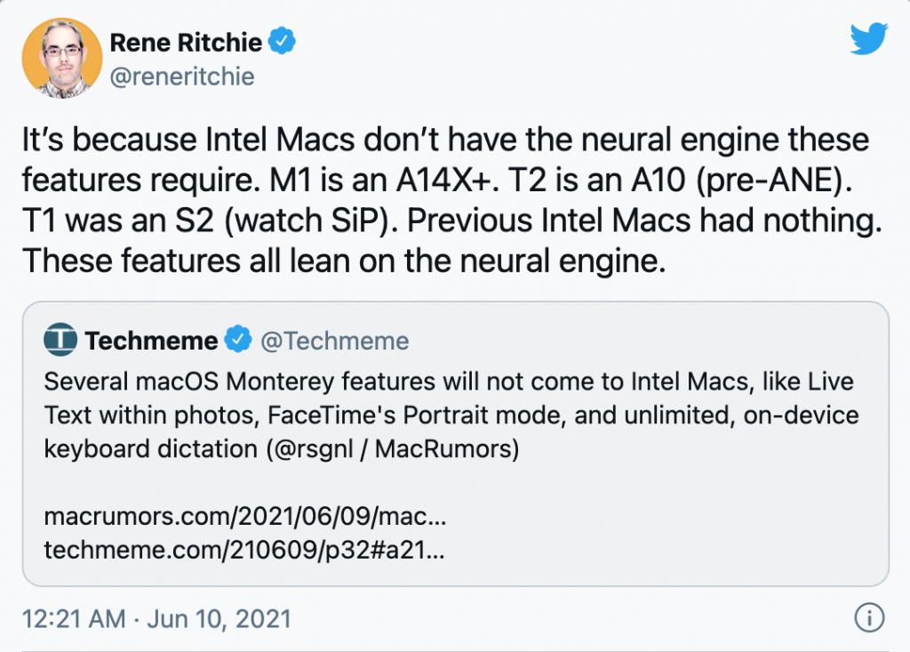 macOS 12 - Mac Intel