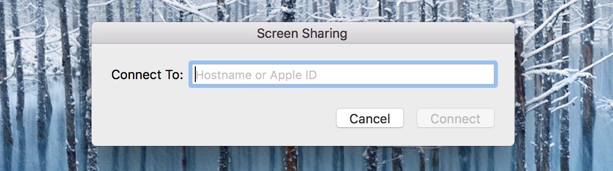 Apple ID Screen Sharing 