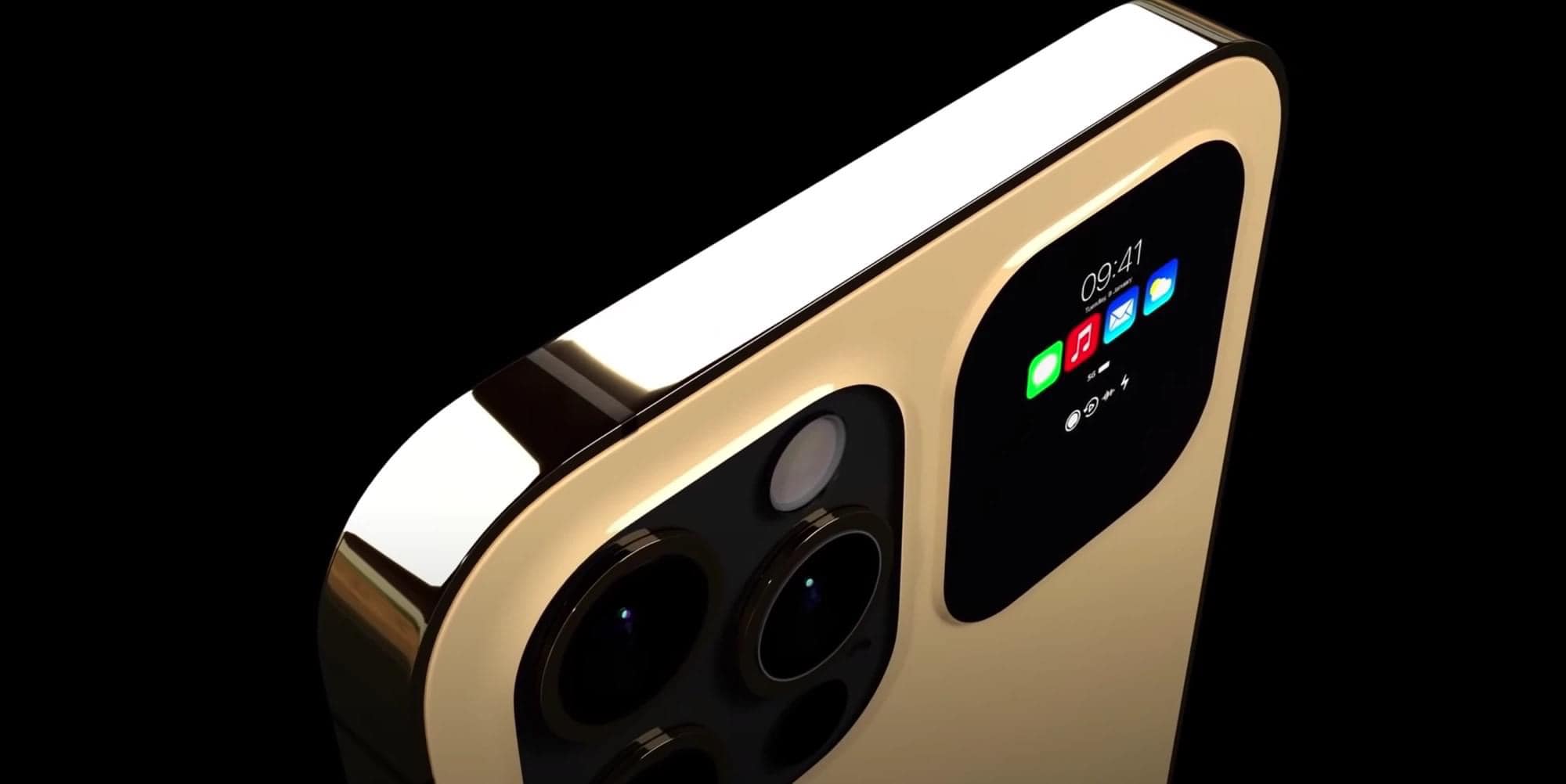 CỰC HOT: Lộ diện concept iPhone 13 Pro và Pro Max với màn hình phụ cực đẹp