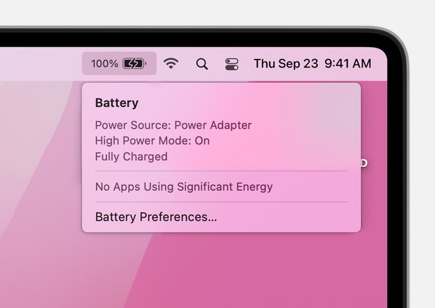 high power mode macOS