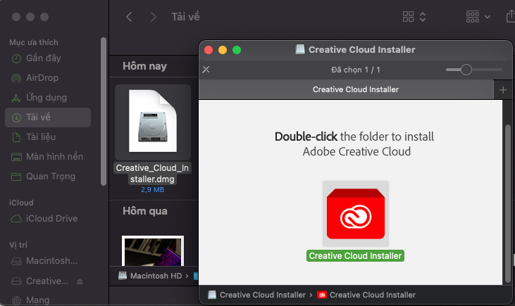 Cài Adobe Creative Cloud