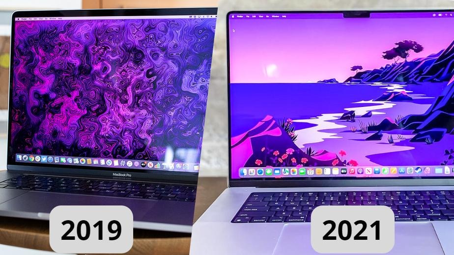 so sánh macbook pro 16 2019 và macbook pro 16 2021