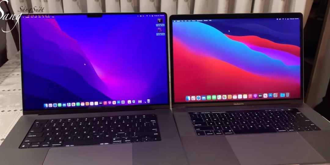so sánh macbook pro 16 2019 và macbook pro 16 2021