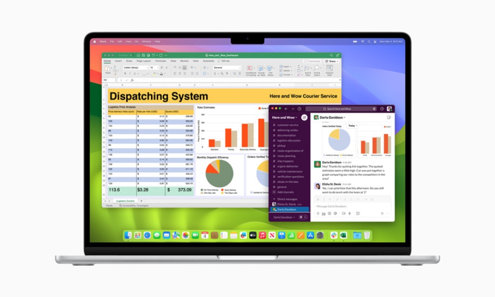 macbook air m3 có tốc độ xử lí trong excel nhanh hơn
