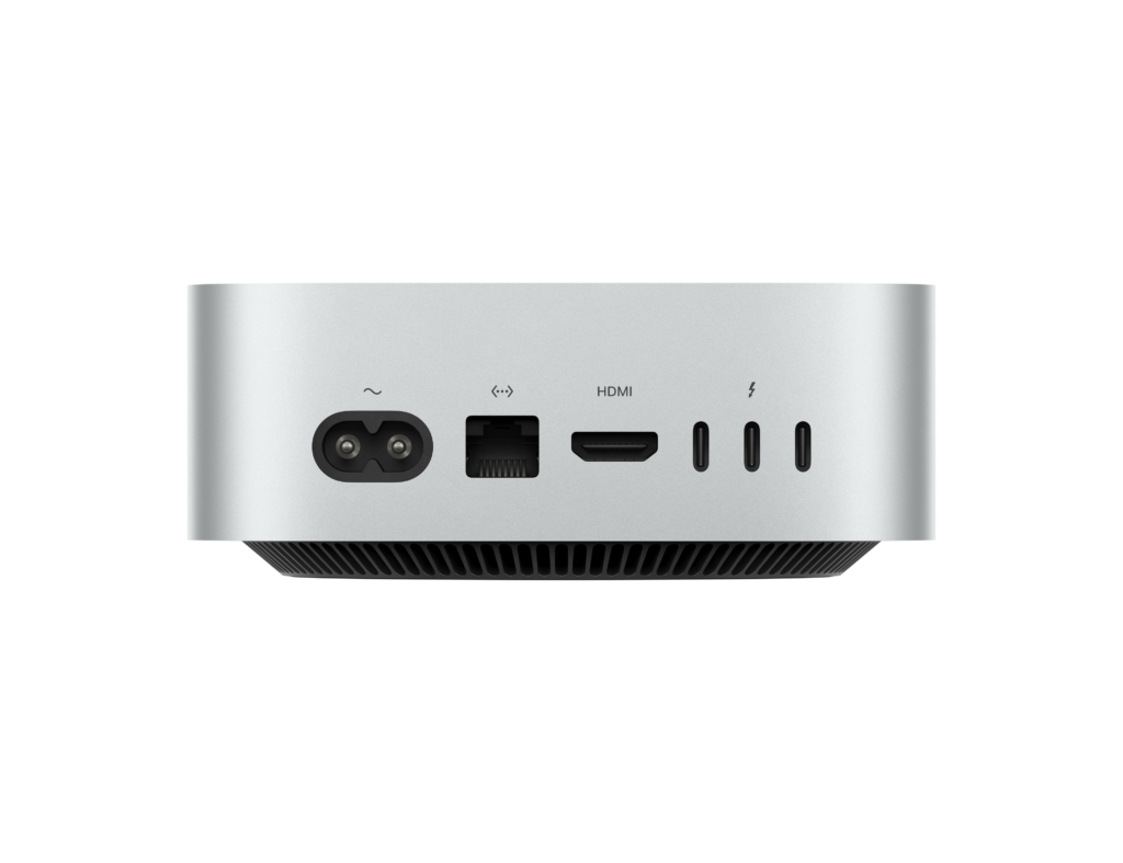 Mac mini M4 mặt sau