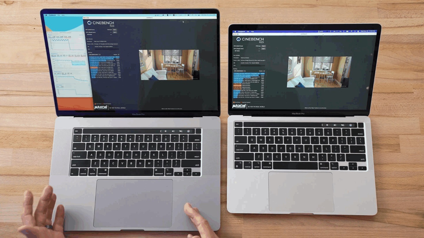 So Sánh MacBook Air M1 và MacBook Pro 2019