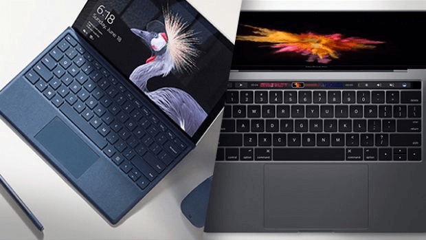 So Sánh Surface Và Macbook: Kỳ Phùng Địch Thủ Bất Phân Thắng Bại