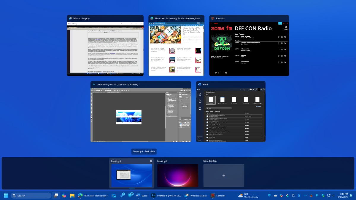 so sánh macos tahoe với window 11