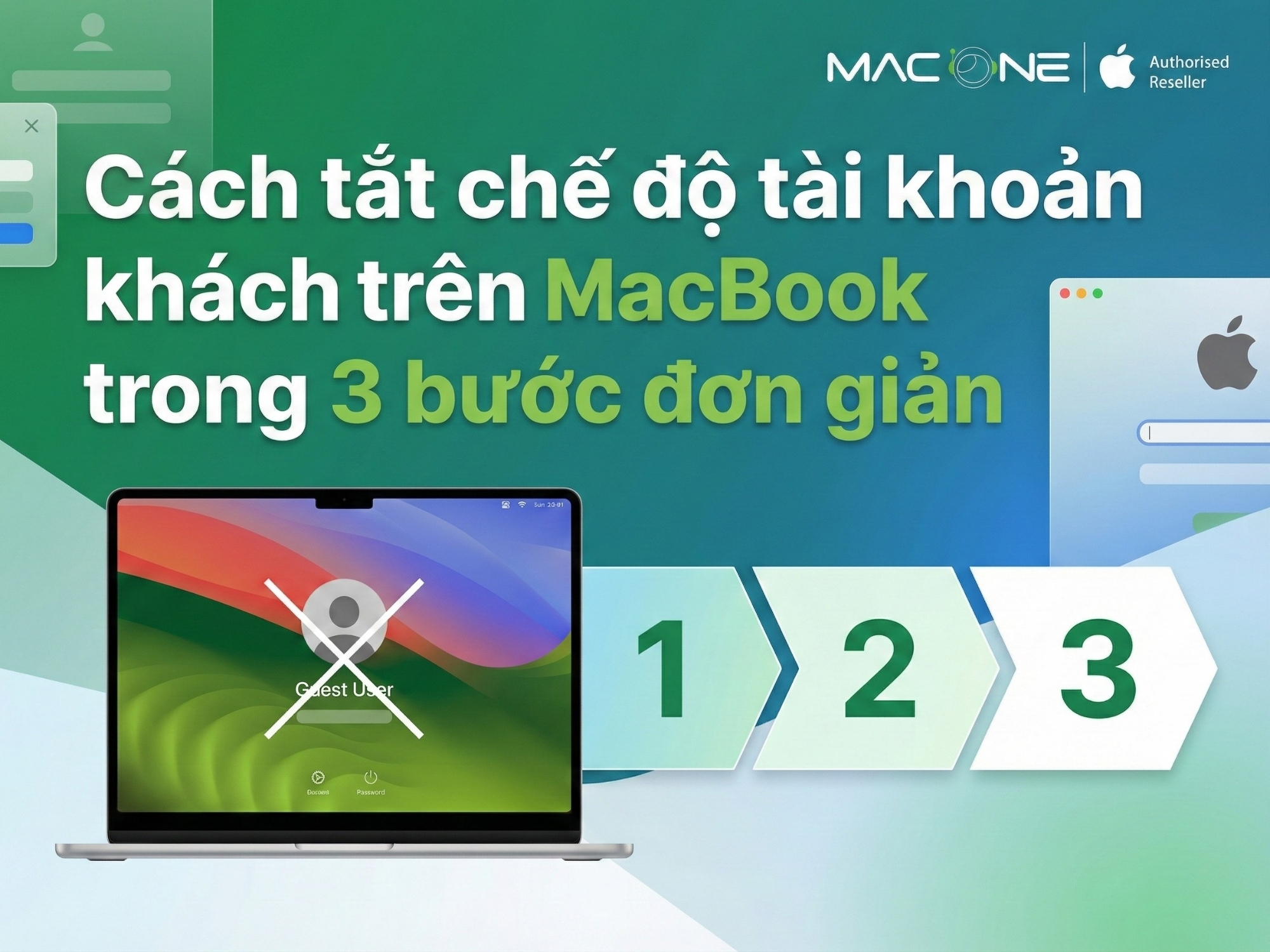 Cách tắt chế độ tài khoản khách trên MacBook trong 3 bước đơn giản