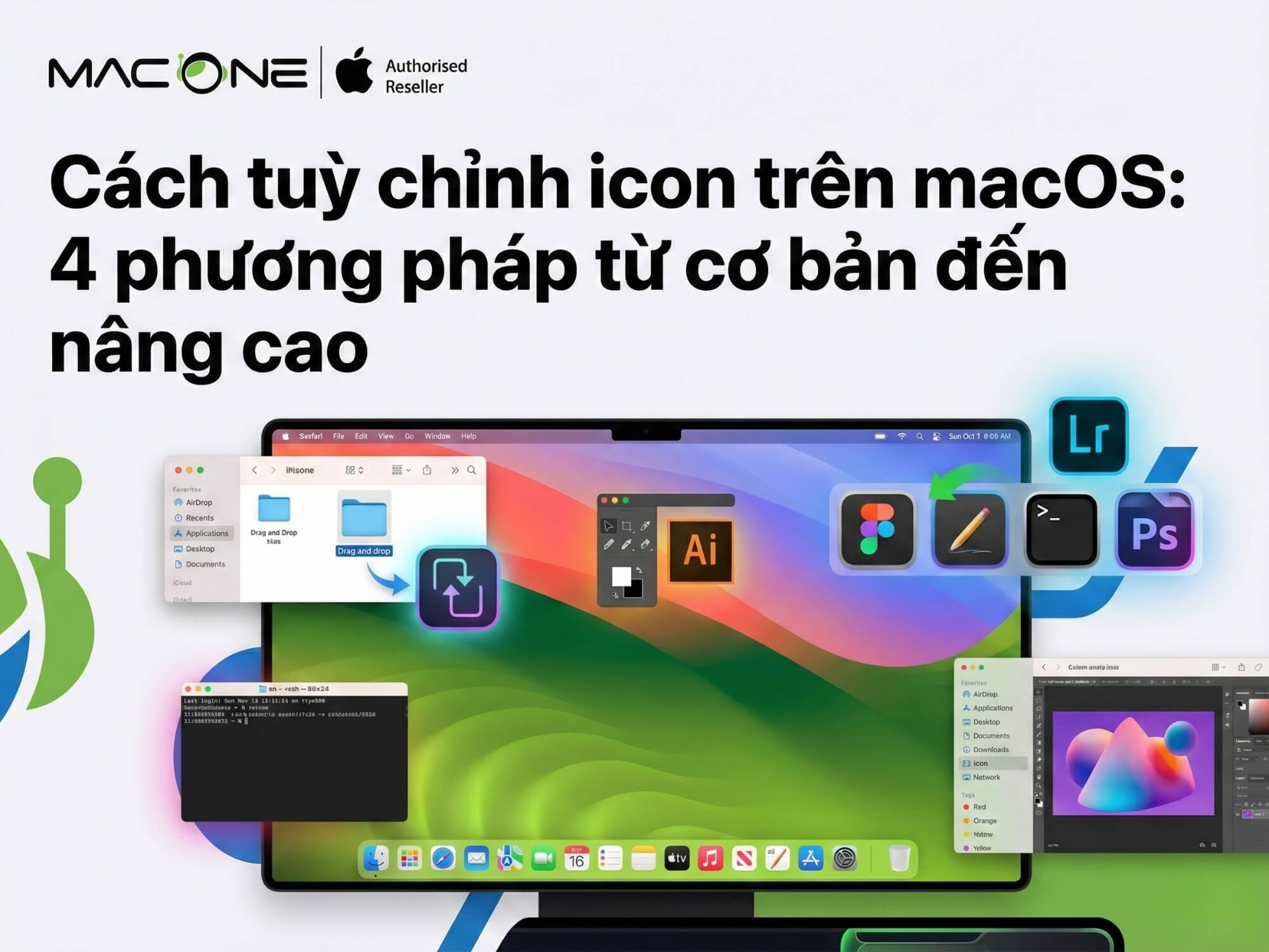 Cách tuỳ chỉnh icon trên macOS: 4 phương pháp từ cơ bản đến nâng cao