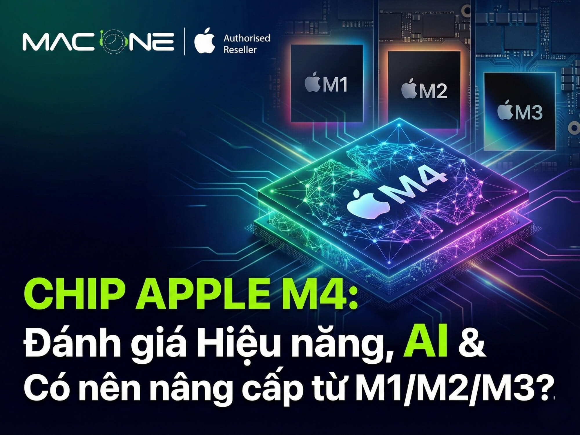 Chip Apple M4: Đánh giá Hiệu năng, AI & Có nên nâng cấp từ M1/M2/M3?