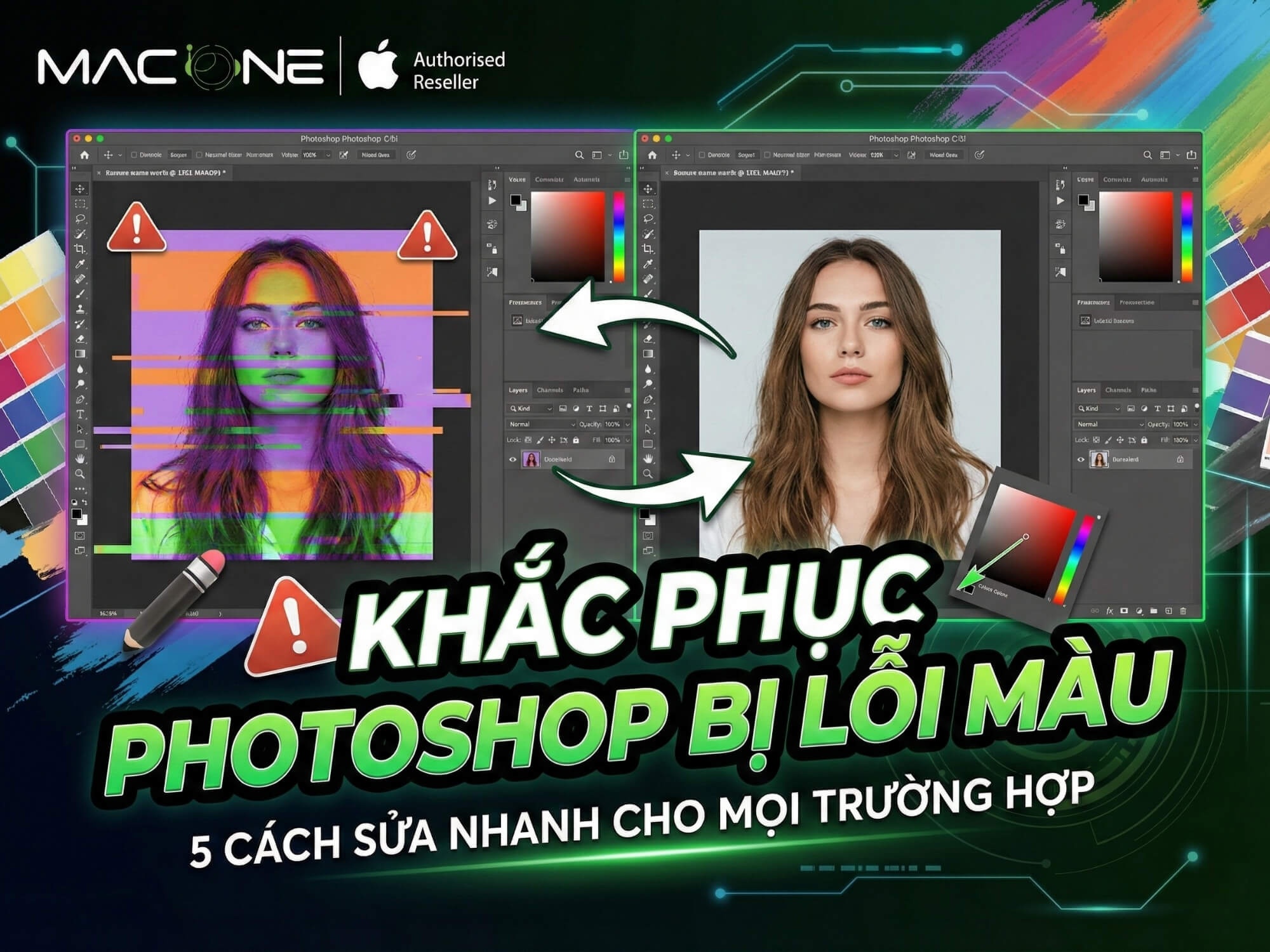 Khắc phục Photoshop bị lỗi màu: 5 cách sửa nhanh cho mọi trường hợp