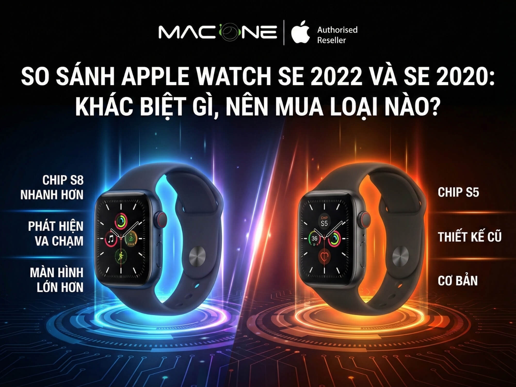 So sánh Apple Watch SE 2022 và SE 2020: Khác biệt gì, nên mua loại nào?