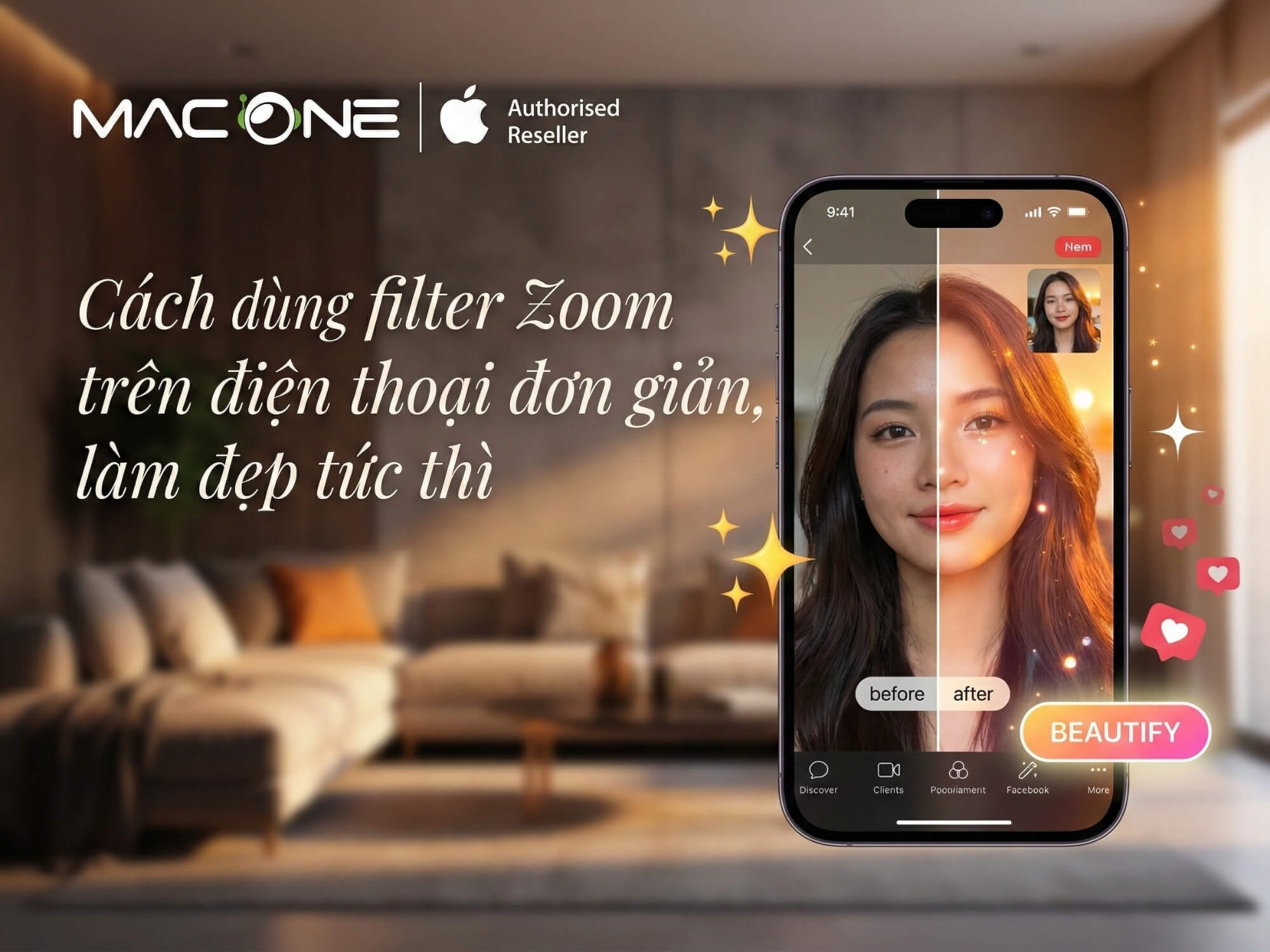 Cách dùng filter Zoom trên điện thoại đơn giản, làm đẹp tức thì