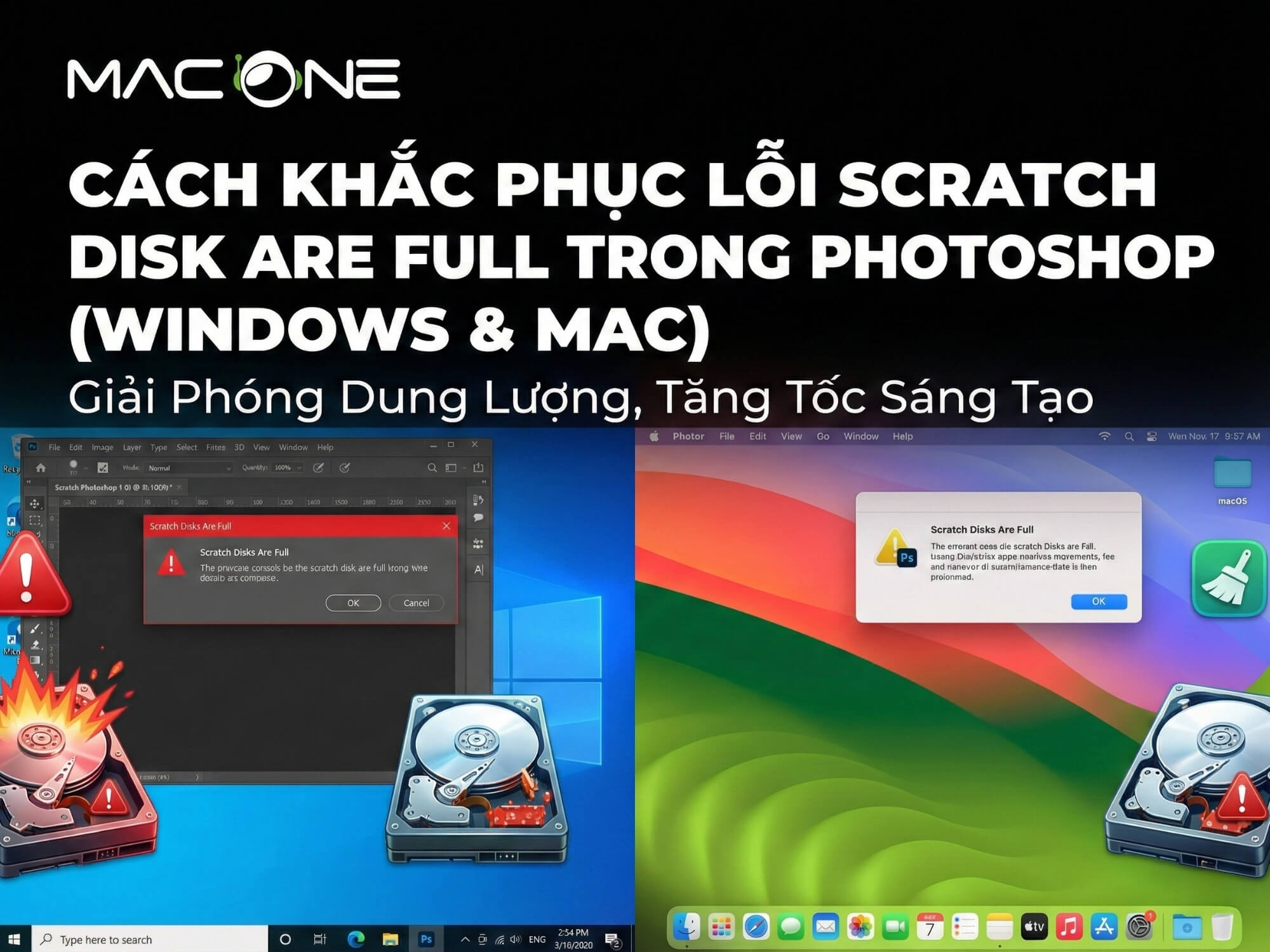 Cách Khắc Phục Lỗi Scratch Disk Are Full Trong Photoshop (Windows & Mac)