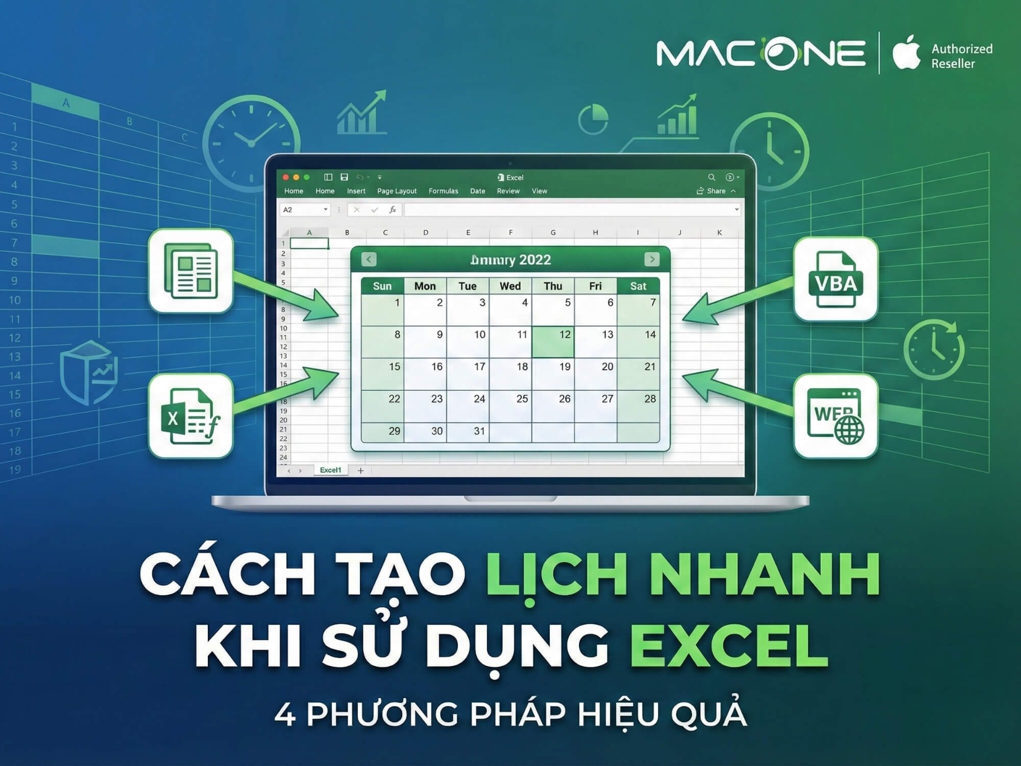 Cách Tạo Lịch Nhanh Khi Sử Dụng Excel - 4 Phương Pháp