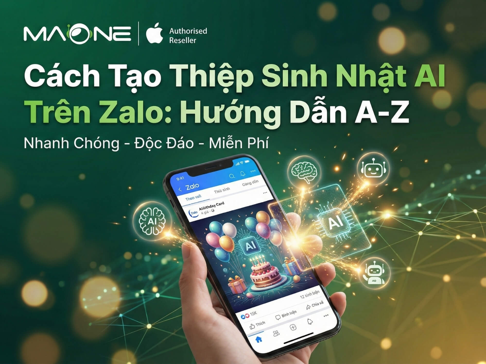 Cách tạo thiệp chúc mừng sinh nhật bằng AI trên Zalo: Hướng dẫn A-Z