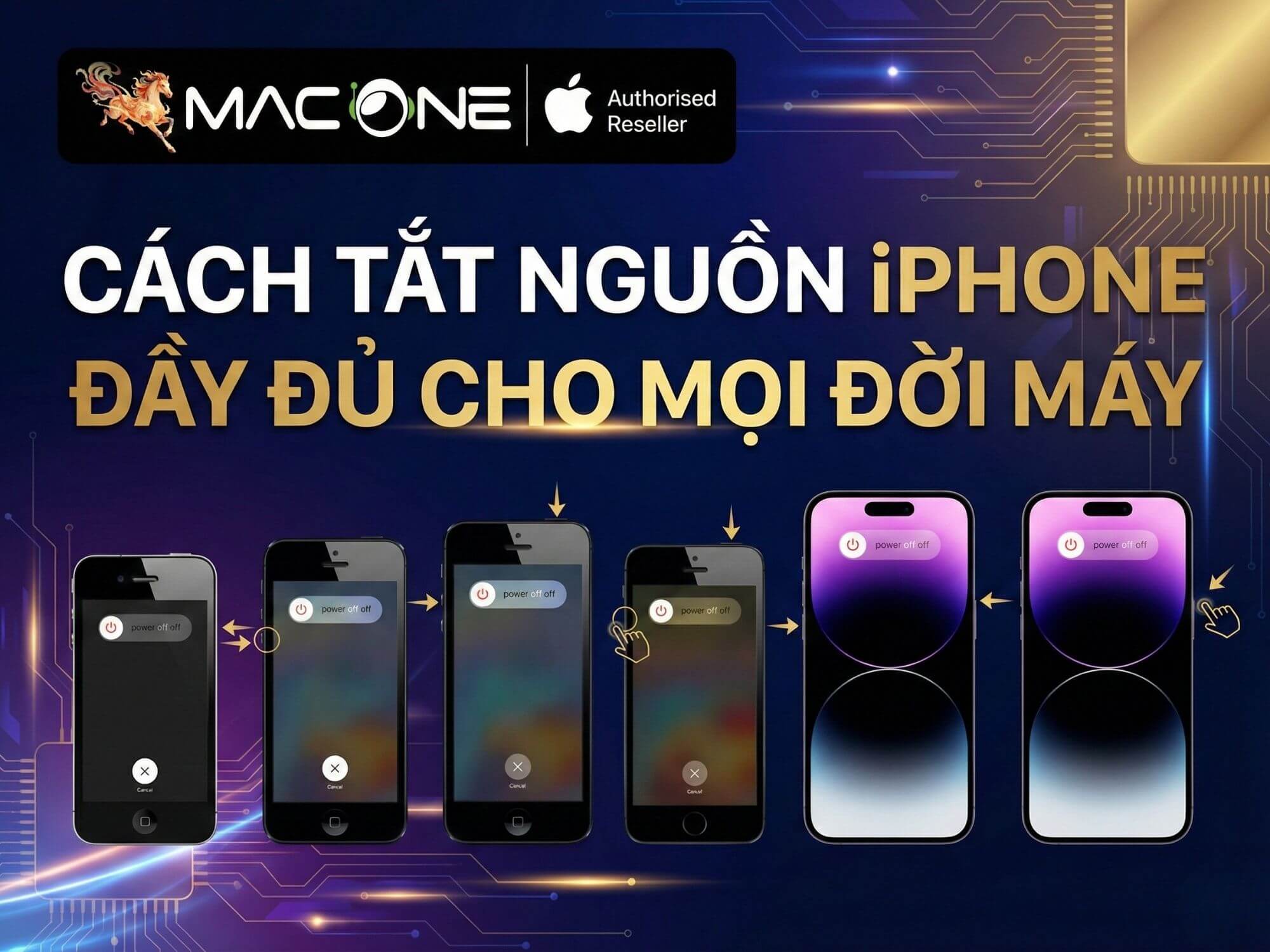 Cách tắt nguồn iPhone đầy đủ cho mọi đời máy