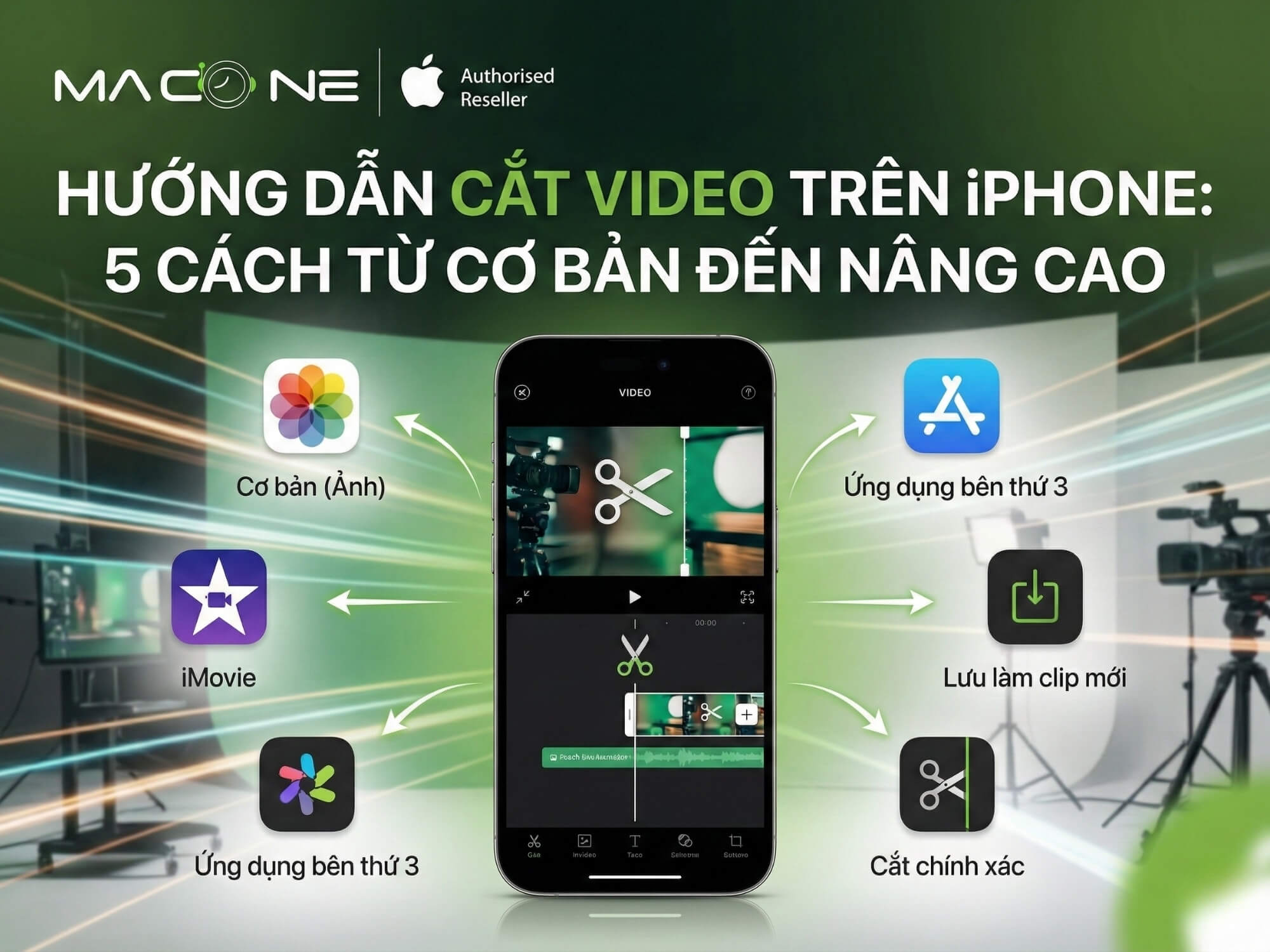 Hướng dẫn cắt video trên iPhone: 5 cách từ cơ bản đến nâng cao