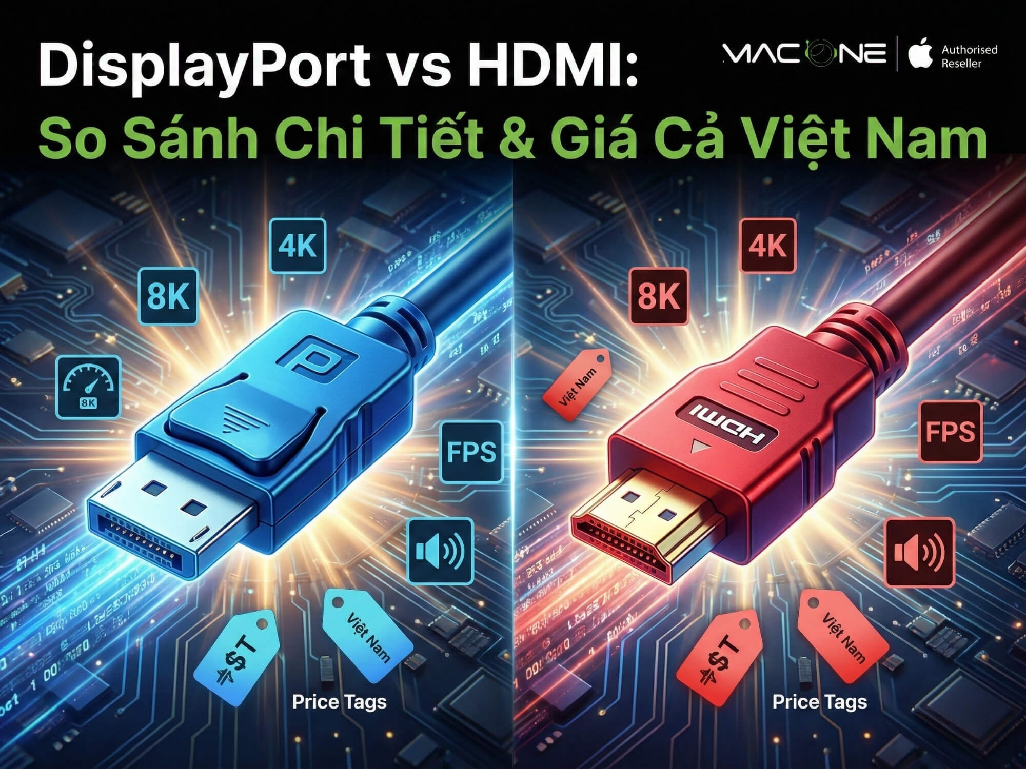 DisplayPort vs HDMI 2026: So Sánh Chi Tiết & Giá Cả Việt Nam