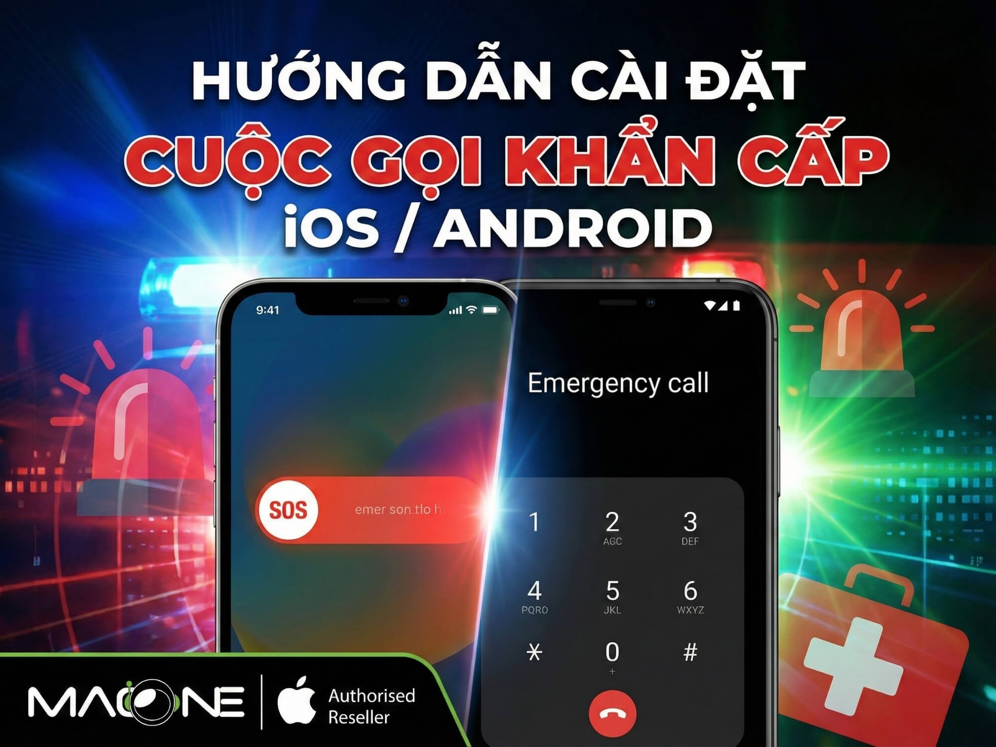Hướng dẫn cài đặt cuộc gọi khẩn cấp iOS/Android