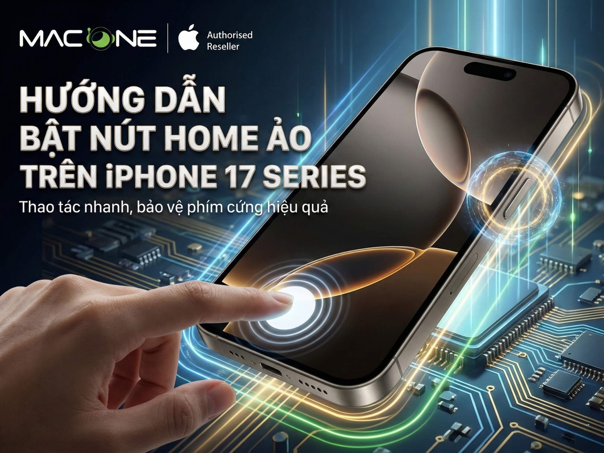 Hướng dẫn bật nút Home ảo trên iPhone 17 Series – Thao tác nhanh, bảo vệ phím cứng hiệu quả