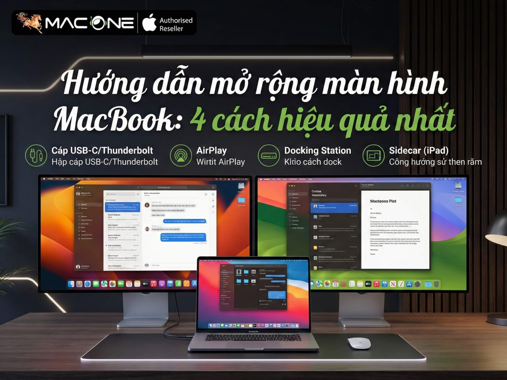 Hướng dẫn mở rộng màn hình MacBook: 4 cách hiệu quả nhất
