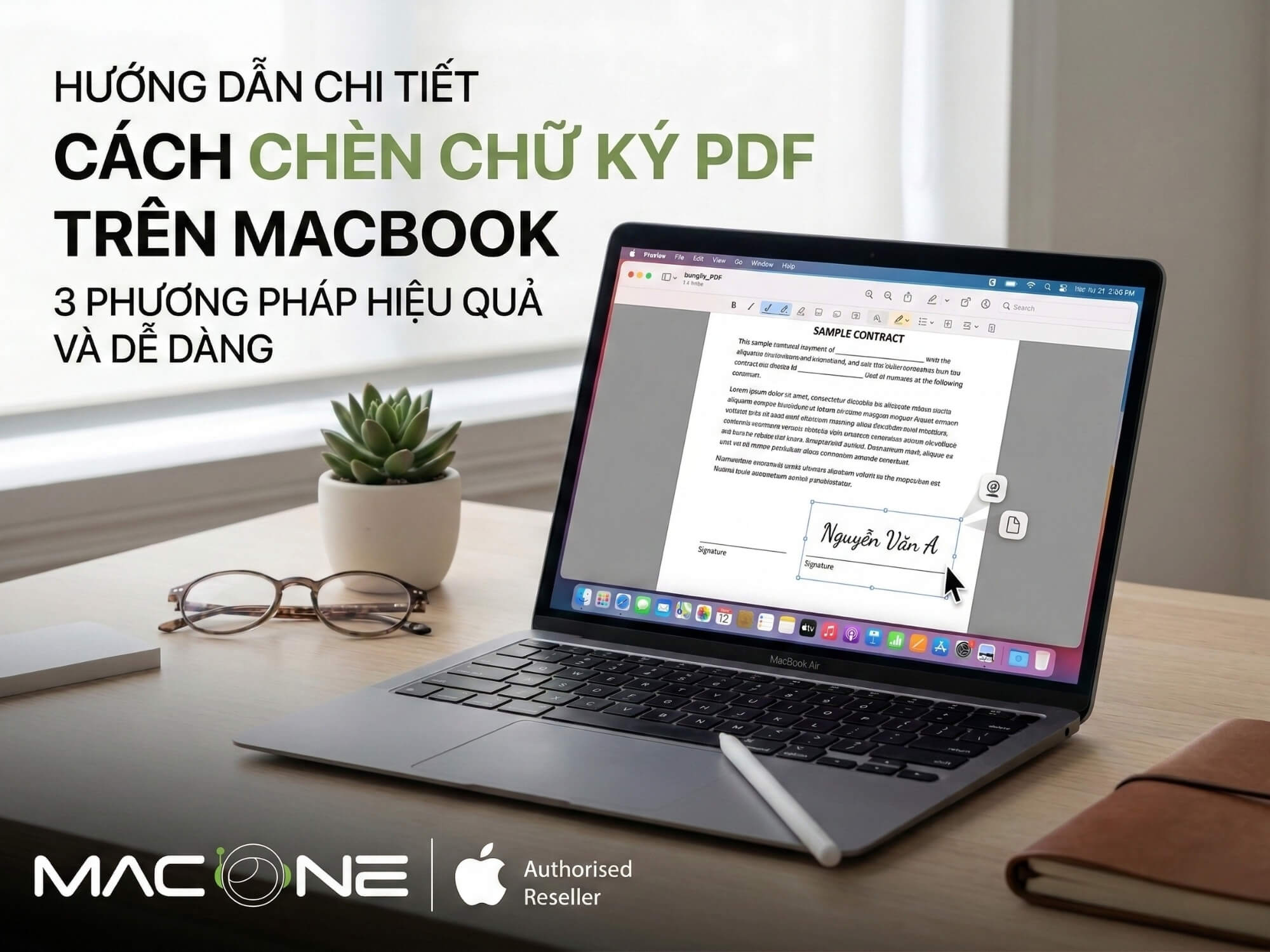 Cách chèn chữ ký vào file PDF trên MacBook: 3 phương pháp