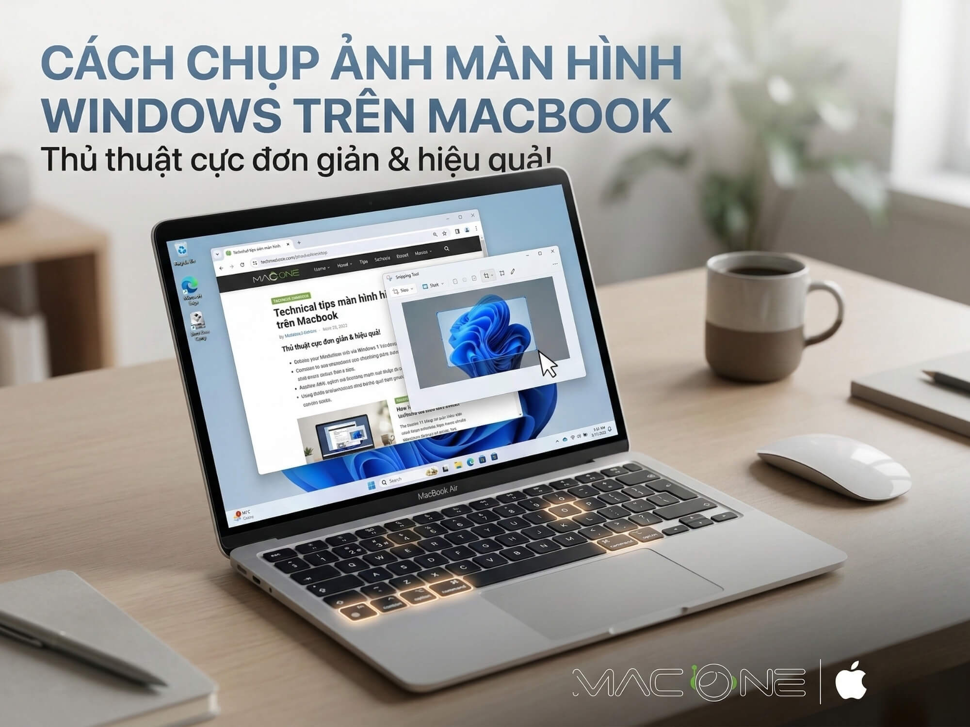 Cách Chụp Ảnh Màn Hình Khi Chạy Windows Trên MacBook