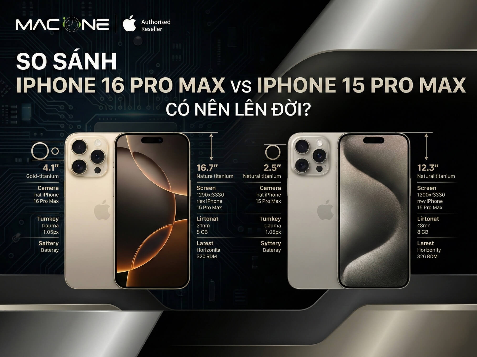 So sánh iPhone 16 Pro Max và iPhone 15 Pro Max: Có nên lên đời?