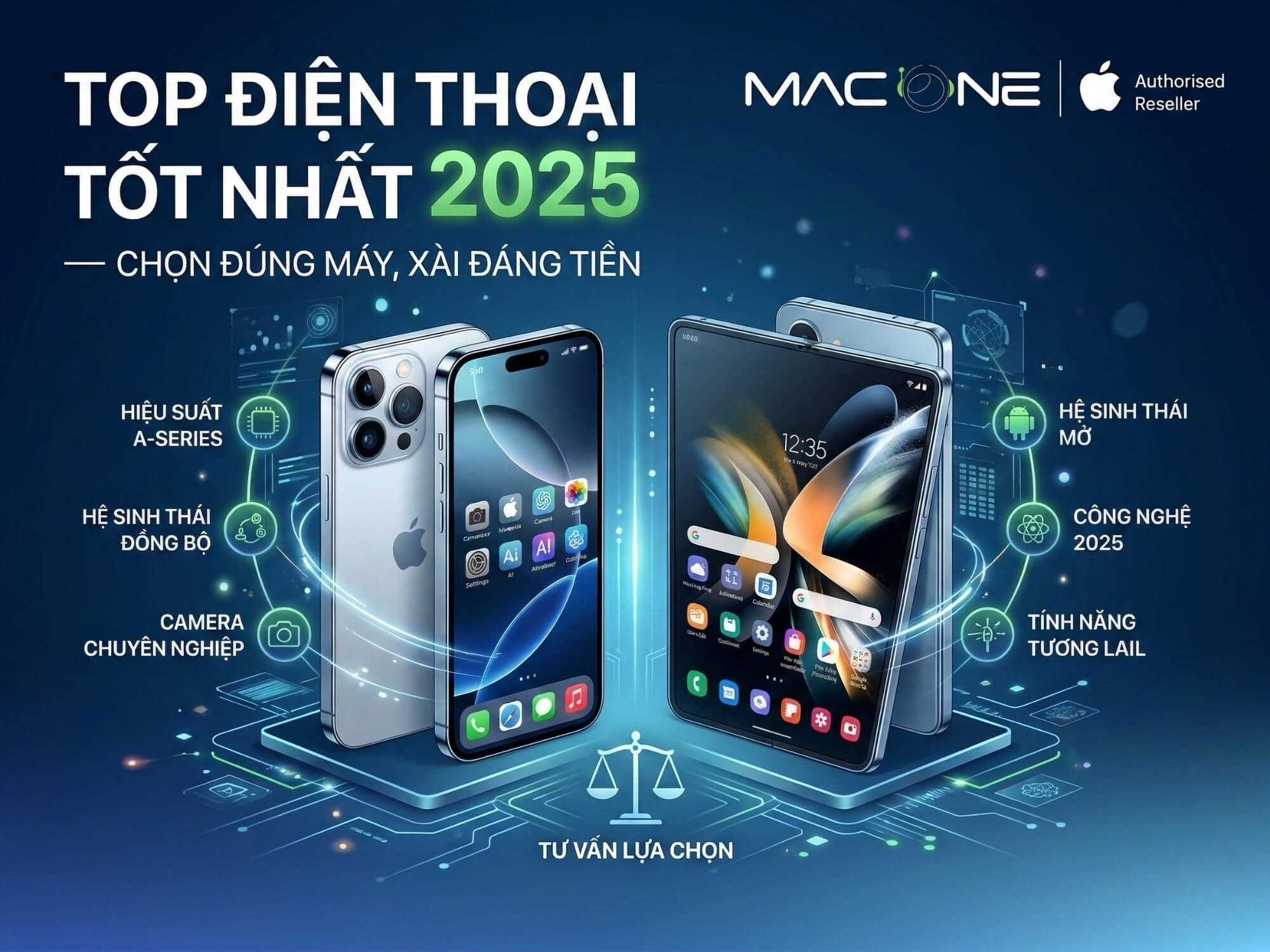Top điện thoại tốt nhất 2025 — Chọn đúng máy, xài đáng tiền