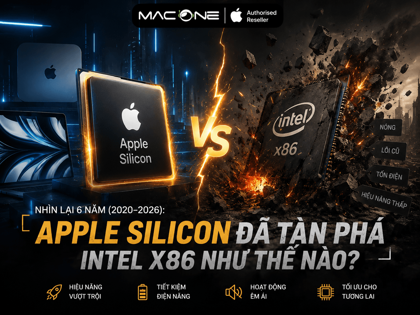 Nhìn lại 6 năm (2020–2026): Apple Silicon đã tàn phá Intel x86 như thế nào?