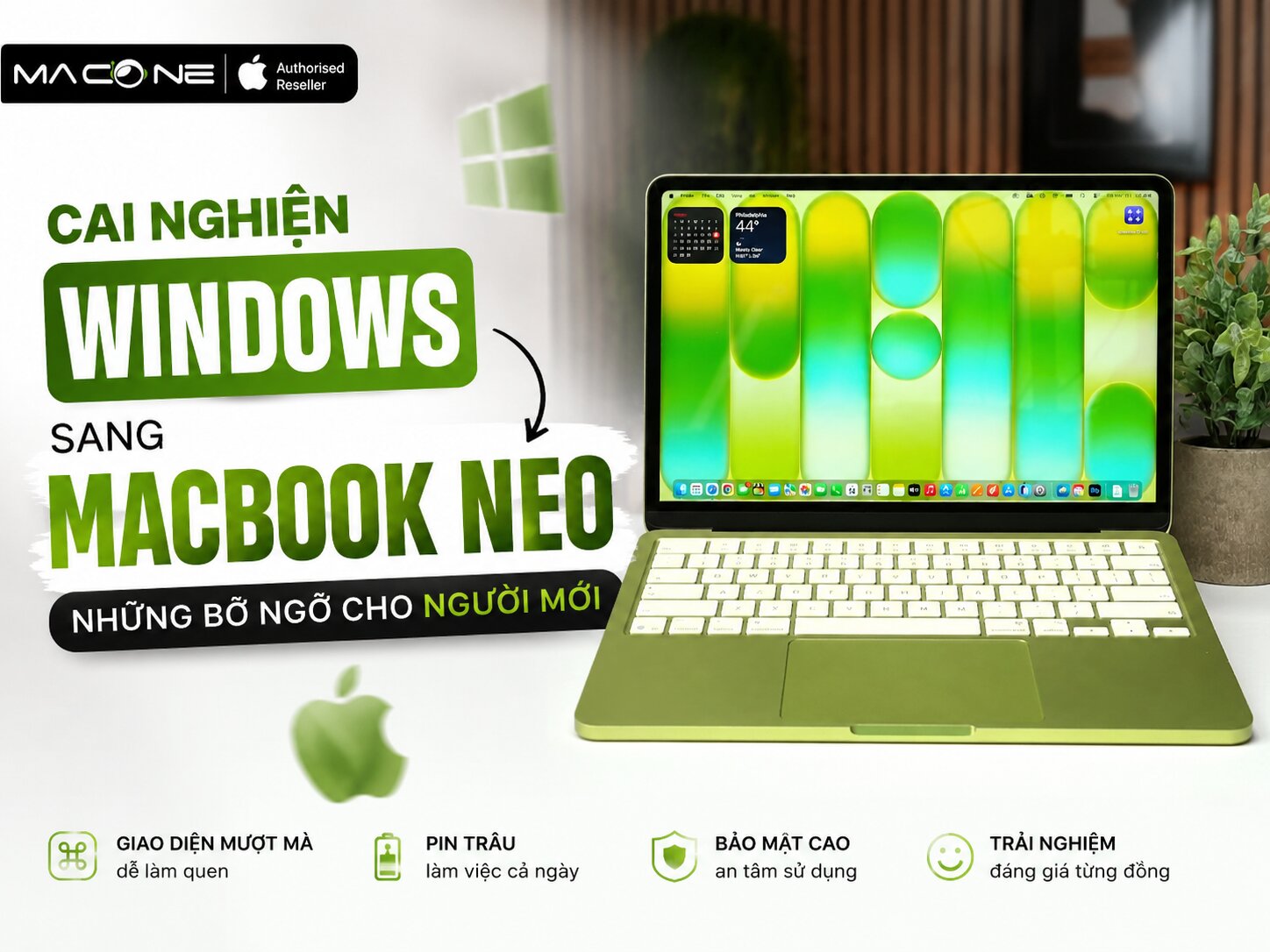 Cai nghiện Windows sang MacBook Neo: Những bỡ ngỡ cho người mới