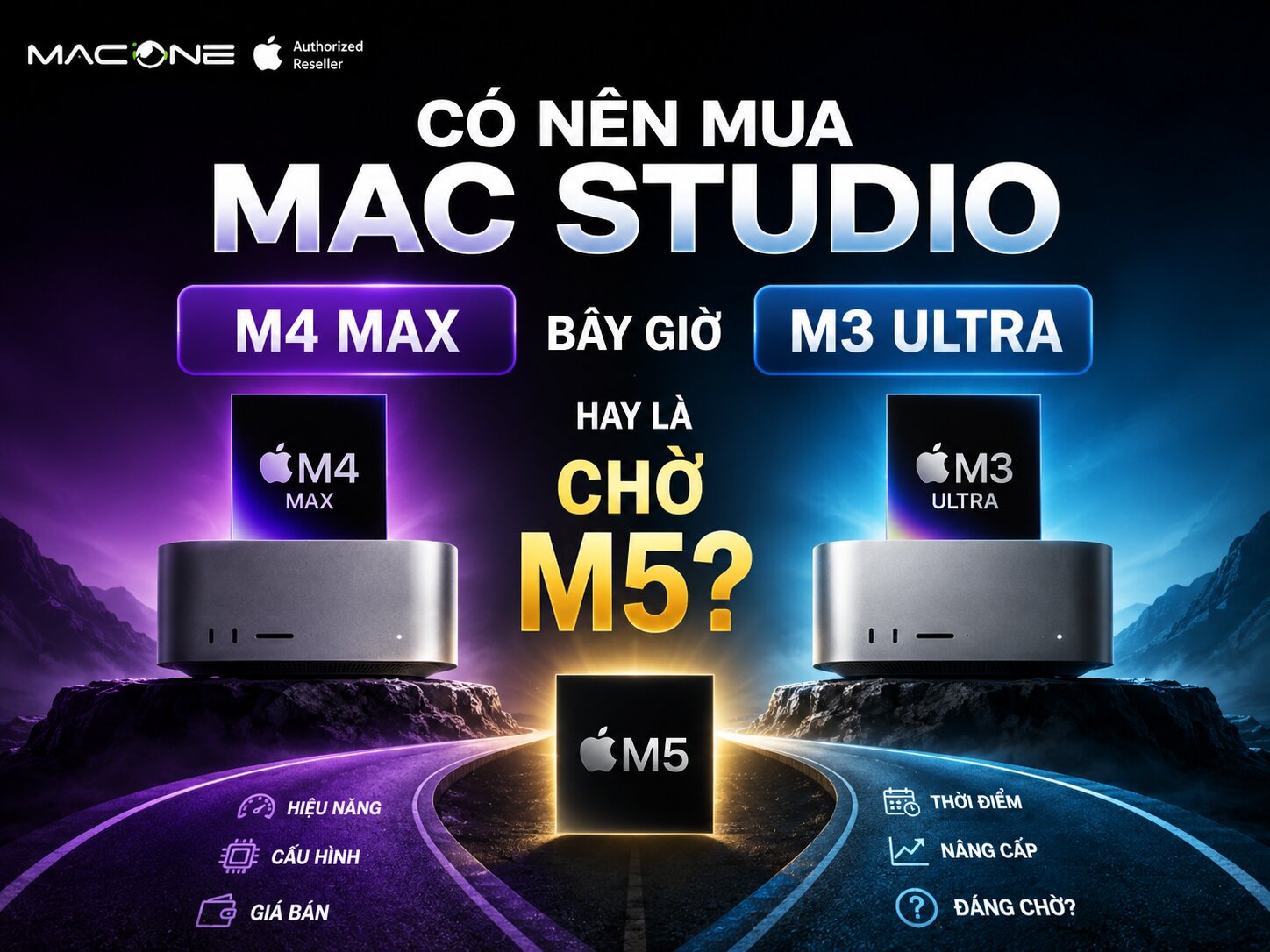 Có nên mua Mac Studio M4 Max, M3 Ultra bây giờ hay là chờ M5